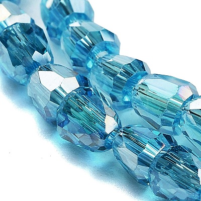 Electroplate Glass Beads Strands EGLA-D030-T4mm-B03-1