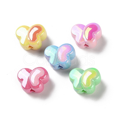 AB Color Plated Acrylic Beads SACR-I005-12A-1