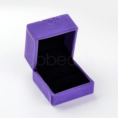 Square Velvet Ring Boxes VBOX-D004-02-1