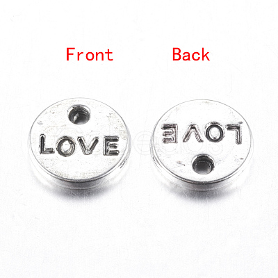 Valentines Day Gift Ideas for Wife Tibetan Style Alloy Charms Pendants TIBEP-A123976-AS-FF-1