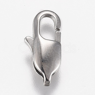 Tarnish Resistant 316 Surgical Stainless Steel Lobster Claw Clasps STAS-Z013-02A-1