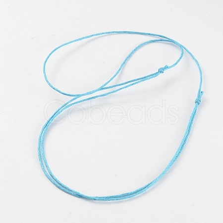 Korea Waxed Cotton Cord Necklace Making NJEW-JN01472-01-1