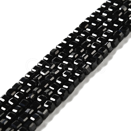 Natural Black Spinel Beads Strands G-D467-A04-01-1