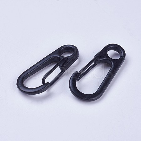 Alloy Snap Keychain Clasp Findings PALLOY-WH0065-31B-1