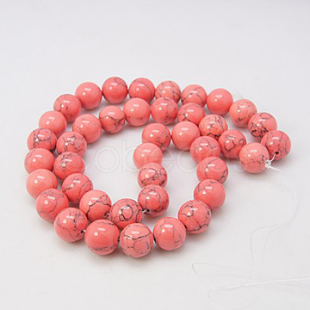 Synthetic Turquoise Beads Strands TURQ-H038-8mm-XXS18-1