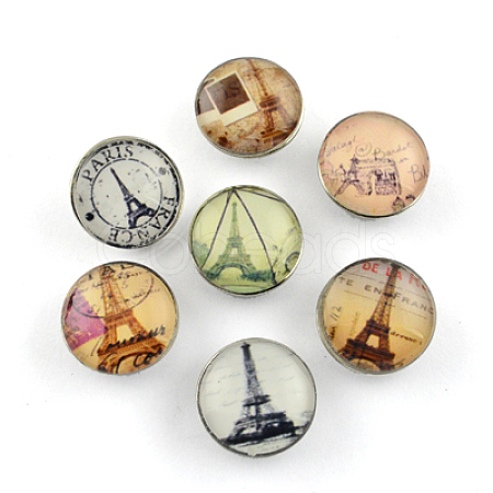 Brass Jewelry Snap Buttons GLAA-Q038-M-1