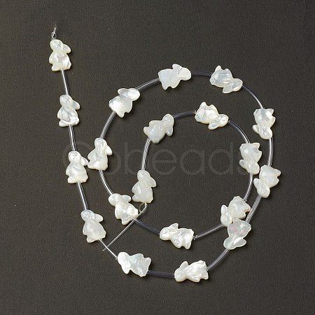 Natural White Shell Mother of Pearl Shell Beads BSHE-B005-01-1