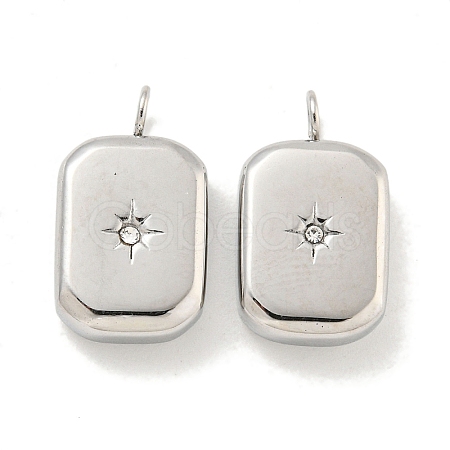 304 Stainless Steel Pendants STAS-L278-017P-1