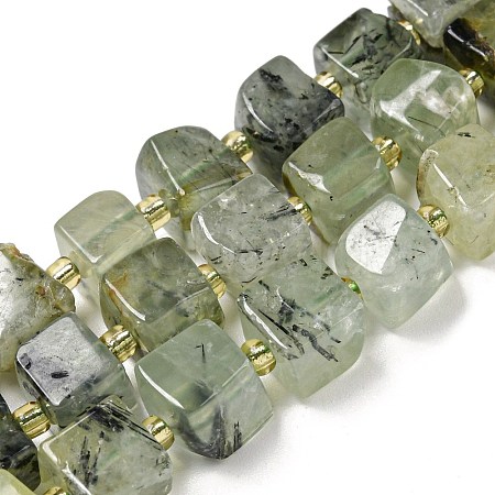 Natural Prehnite Beads Strands G-G053-B12-01C-1