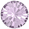 Preciosa&reg MAXIMA Crystal Round Stones, Czech Crystal, Dura Foiling, Round(431 11 615 Chaton), 20020 Light Amethyst, SS10/PP21(2.7~2.9mm)