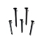 Iron Wrought Head Nail Tacks, Black, 15.5~22.5x3.5~4.5mm