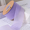 Polyester Ribbons, for Hair Bow Clips Accessories Making, Gift Packing, Lilac, 2 inch(50mm), about 10 Yards(9.14m)/Roll