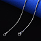 Non-Tarnish 304 Stainless Steel Round Snake Chain Necklace, with Rondelle Beads and Lobster Claw Clasp, Stainless Steel Color, 19.68 inch(50cm)x1.2mm