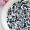 Mixed Style Glass Seed Beads, Rondelle, Black, 4mm, about 140pcs/set