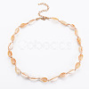 Natural Shell Beaded Necklace and Bracelet SJEW-T002-01-3