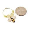 Bees & Honeycomb Alloy Enamel Wine Glass Charms AJEW-JO00220-5