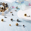 Fashewelry 320Pcs 8 Style Iron Brads FIND-FW0001-29-5