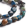 Natural Chrysocolla and Lapis Lazuli Beads Strands G-D0002-B18-3