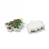 Christmas Themed Opaque Resin Cabochons CRES-P022-15-3