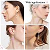 10 Pair Brass Micro Pave Clear Cubic Zirconia Earring Hooks ZIRC-SZ0005-02-7