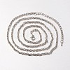 Iron Rope Chain Necklace Making MAK-J004-09P-2