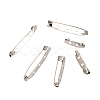 Iron Brooch Pin Back Safety Catch Bar Pins with Holes IFIN-X0029-P-1