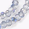 Electroplate Glass Beads Strands GLAA-K027-HR-B04-3