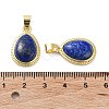 Natural Lapis Lazuli Pendants G-M405-05G-03-2