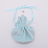 Velvet Jewelry Bags with Drawstring & Plastic Imitation Pearl X-TP-CJC0001-03E-2