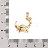 Brass Micro Pave Cubic Zirconia Pendants KK-E111-45B-G-3