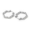 Non-Tarnish 304 Stainless Steel Hoop Earrings STAS-Z052-10P-2