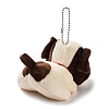 Velvet Dog Keychain HJEW-PW0005-08D-2