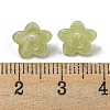 Two-tone Opaque Acrylic Bead Caps OACR-G034-07A-3