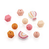 Beadthoven 50Pcs 10 Style Food Grade Eco-Friendly Silicone Beads SIL-BT0001-03-2
