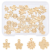SUPERFINDINGS 40Pcs 4 Style Rack Plating Brass Charms KK-FH0005-57-1