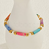 Bohemian Style Colorful Mixed Stone Beaded Stretch Bracelets for Women AC6424-4