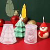 SUPERFINDINGS 2Pcs 2 Style Christmas Candle Silicone Molds CAND-FH0001-03-5