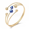 Brass Cuff Bangles BJEW-A134-01G-05-2