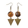 Natural & Synthetic Mixed Stone Dangle Earrings EJEW-JE02973-3