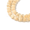 Natural Selenite Dyed Beads Strands G-P493-02F-4