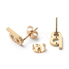 Ion Plating(IP) 304 Stainless Steel Stud Earrings STAS-Z028-A-03G-2