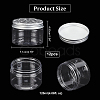 ARRICRAFT 12Pcs PET Plastic Cream Jar CON-AR0001-12-6