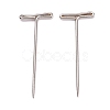 Nickel Plated Steel T Pins for Blocking Knitting FIND-D023-01P-03-1