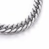 304 Stainless Steel Curb Chain Necklaces NJEW-H493-05P-2