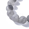 Natural Cloudy Quartz Beads Stretch Bracelets BJEW-JB04173-02-2