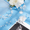 Acrylic Cube String Beads for Wedding Bridal Flower Bouquet AJEW-WH0258-973-4