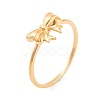 304 Stainless Steel Bowknot Finger Ring for Women RJEW-C086-20-G-1