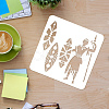 Plastic Reusable Drawing Painting Stencils Templates DIY-WH0172-266-3