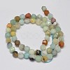 Faceted Natural Flower Amazonite Beads Strands G-K066-03-6mm-2