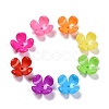 Opaque Acrylic Flower Bead Caps X-SACR-Q099-M19-1